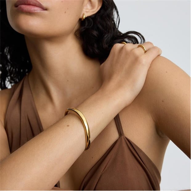 Gold - D.LOUISE - Wave Bangle