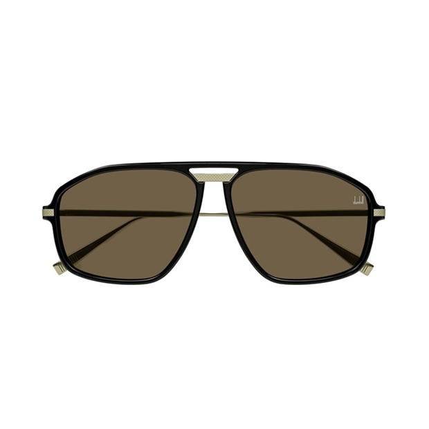 Gold/Brown - Dunhill Eyewear - Dunhill Mens Aviator DU0120S Sunglasses